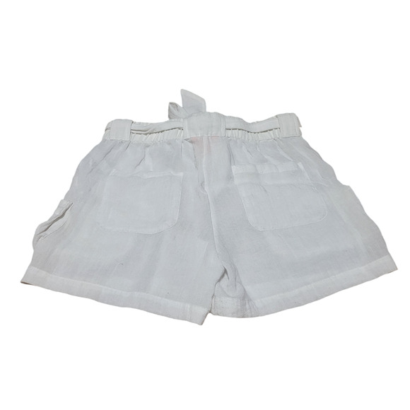 Joe fresh white semi sheer shorts with pockets, size 4 - Picture 2 of 5